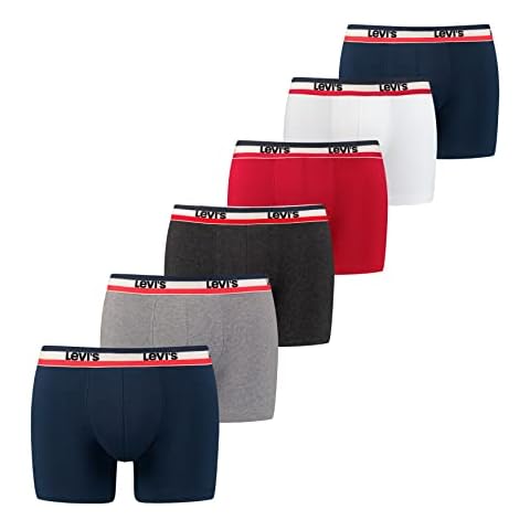 LEVIS Men's Boxer Briefs, Pack of 6 Cover