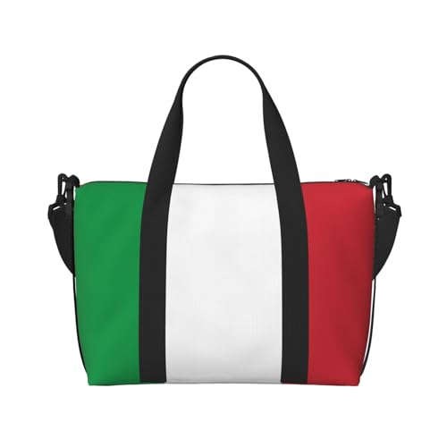 Travel Duffle Bag Weekender Bag Carry On Tote Bag Sport Gym Bag for Women Men Italian flag Print2