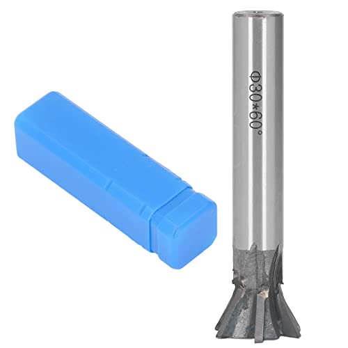 Walfront WALFRONTOUMA8RNSFD95 Dovetail Cutter 30Mm 60 Degree Dovetail Cutter 6 Flute Carbide Slotting Milling Cutter Metalworking End Mill cover
