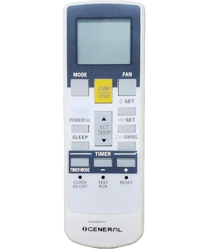 Image of Compatible with O General Split AC Remote AR-RAJ1E, 5 Years Warranty