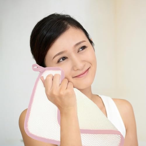 Toallas de baño de nailon rosa: juego de 5 toallas de secado rápido lavables a máquina 5