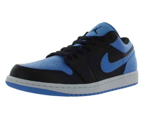 Image of Nike Air Jordan 1 Low Mens Shoes Size 8, Color: Shadow /University Blue /Midnight