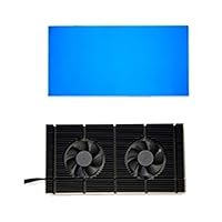 Grafikkarten-Speicher-Kühler, Aluminium, GPU-Rückplatte, Kühlkörper + Dual-PWM-Lüfter für RTX 3090 3080 3070 Serie, Kühler, Grafikkartenkühler 3070