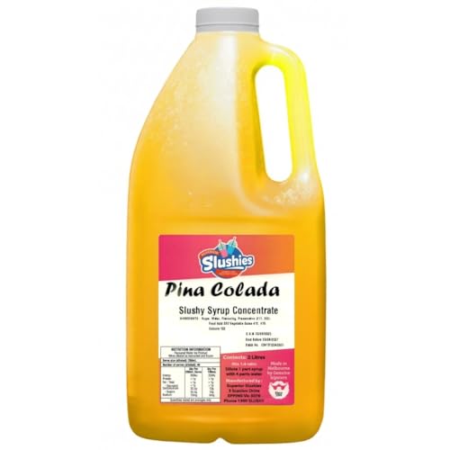 Superior Slushies Pina Colada Slushy Syrup Concentrate – Creamy Coconut & Pineapple Flavour – Premium Mix for Frozen Cocktail & Slushy Machines – 2L Bottle