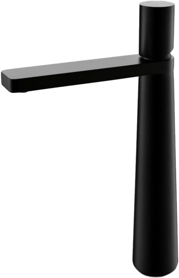 Grifo de lavabo todo cobre negro con agua fría y caliente ...