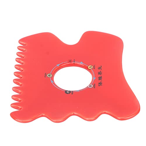 Placa Gua Sha Skin Gua Sha, placa de cerâmica Gua Sha com bordas diferentes, meridianos transparente