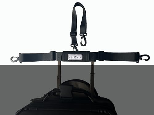 Image of LAIKEAU Luggage Leash for Travel Convenience, Travel Essentials and Ideal Luggage Accessories and Travel Gifts for Women, Luggage Straps are Travel Must Have and Airport Essentials
