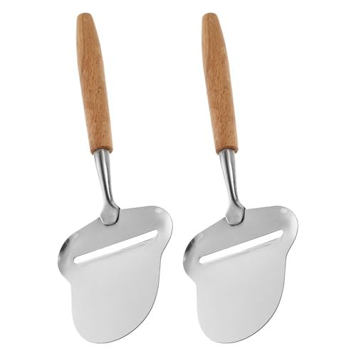 2 ralladores de queso de acero inoxidable con mango de madera miniatura 1