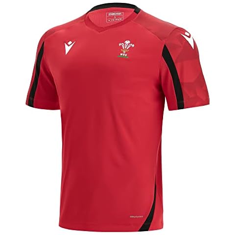 Macron welsh rugby 2021/22 red staff training t-shirt, Blue,XXL Cover