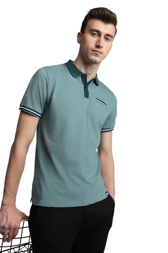 Image of Dennis Lingo Men's Cotton Solid Slim Fit T-Shirt