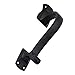 A29 Set of 2 Door Handle Pull, Heavy Duty Long Door Pulls for Kitchen Cabinets, Cabinet Door Pulls, Closet Door Pulls, Cast Iron Black Powder Coat Finish Gate Handles