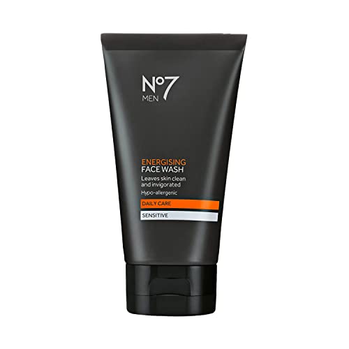 No7 Men Energizing Face Wash - Soap Free Hypoallergenic Cleanser for Oily Skin - Daily Face Cleanser for Men for Invigorated & Deeply Clean Skin (150 ml) image 3