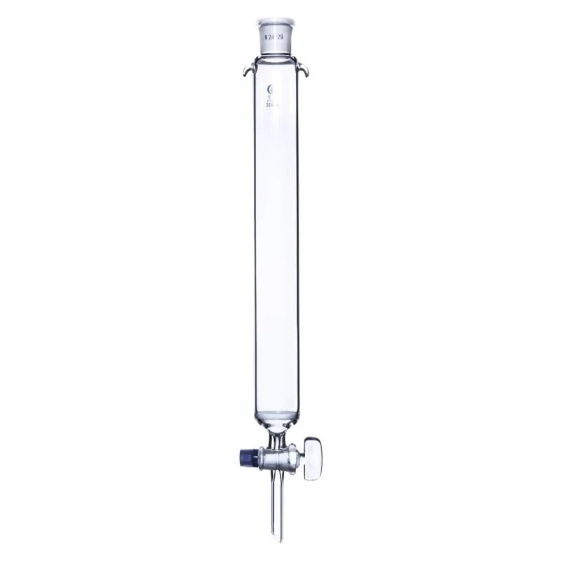 Kolumna chromatograficzna z rdzeniem szklanym o średnicy 24# i szklanym tłokiem 16 mm/22 mm/30 mm/40 mm (16 x 200 mm – kaliber 24)(16x300mm- caliber24)