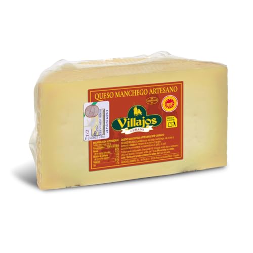 VILLAJOS | Queso Manchego Artesano DOP Curado - Medio