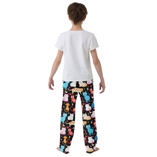 Pajamas Pants Soft Cats Long Sleep Pjs Lounge Pajama Bottoms Elastic Waist with Pockets3