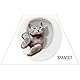 Warmhm Cartoon-Aufkleber Heimdekoration Wc-Sitz 25x30cm Pvc-Badezimmer-Wc-Aufkleber Klebriger Wc-Aufkleber Heimaufkleber Badezimmer- Katze-Wc-Aufkleber Cartoon-Wc-Aufkleber