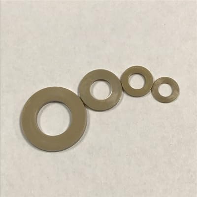Generic M3 M4 M5 M6 M8 M10 Peek Gasket High Temperature Resistance Washers Preservative Washers Gaskets - Washers - - (Number of Pcs: M3)