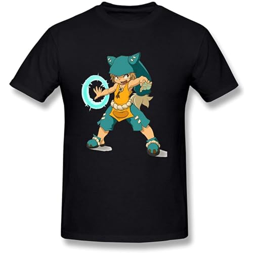 Men T Shirt Men's Shirt Sleeve Wakfu Black S