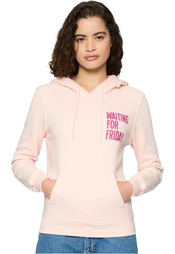 Mister Tee Damen Kapuzenpullover Ladies Waiting for Friday Hoody pink XL