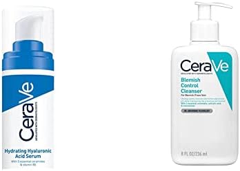 CeraVe Hydrating Hyaluronic Acid Serum 30ml For All Skin Types with Hyaluronic Acid and 3 Essential Ceramides