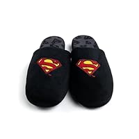 DC Comics Superman Slippers for Men and Women - Unisex Slippers Slippers Slippers Black