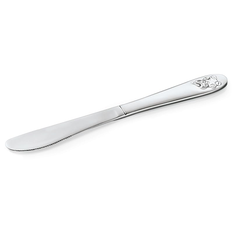 60x Kindermesser Amelie Bär, Kinderbesteck Edelstahl 18/0, Löffel 17 cm