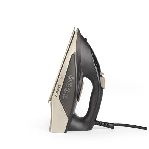 Beldray BEL01848 2000W Steam Iron – Compact Traditional Iron, Ceramic Soleplate, 230ml Water Tank with Spray Function, 100 G/Min Steam Shot, Variable Temperature Control, Anti-Drip, 1.9m Power Cord