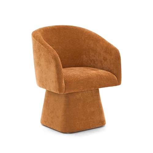Sillón giratorio moderno plegable naranja miniatura 1