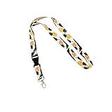 Desert Cactus Pineapple Tropical Lanyard Badge ID Car Keys Keychain Souvenir Holder Nurse Doctor Teacher Office Detachable Breakaway Snap Buckle (Design 3)