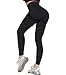 Produktbild OUDOTA Damen High Waist Sports Leggins Lange Blickdicht Sport Seamless Leggings Slim Fit Hohe Taille Sporthose Fitnesshose Yogahose Damen Jogginghose mit Duft für Zum Gym Workout Freizeit Schwarz M
