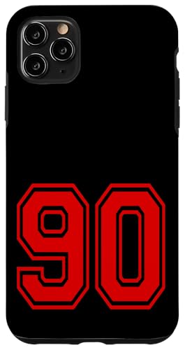 �i���o�[90 Red Sports Team Style �X�}�z�P�[�X iPhone 11 Pro Max �p