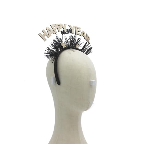 BinaryABC Happy New Year Headband Tiara,New Year Eve Hair Accessories,2025 New Years Party Favors Supplies - Image 6