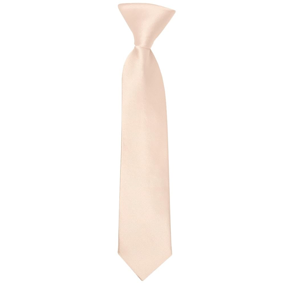 Handmade Pre Tied Plain Blush Satin Boys Tie Childrens Wedding Tie Kids Prom Tie