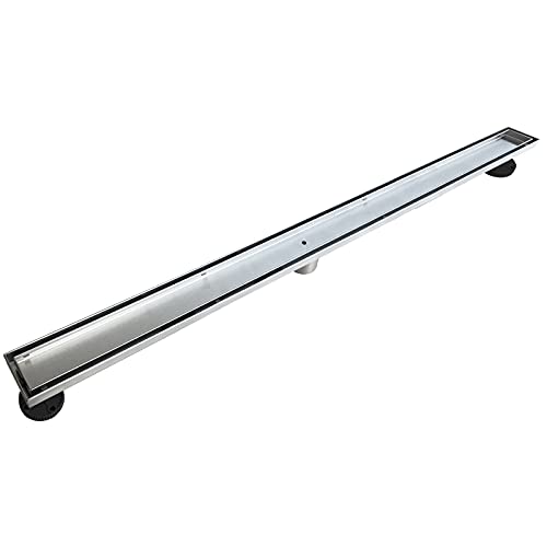 Exclusive Special Neodrain 36-Inch Linear Shower Drain with Tile insert Grate, Professional Brushed 304 Stainless Steel Rectangle Shower Floor Drain Manufacturer,Floor Shower Drain With Leveling Feet, Hair Strainer