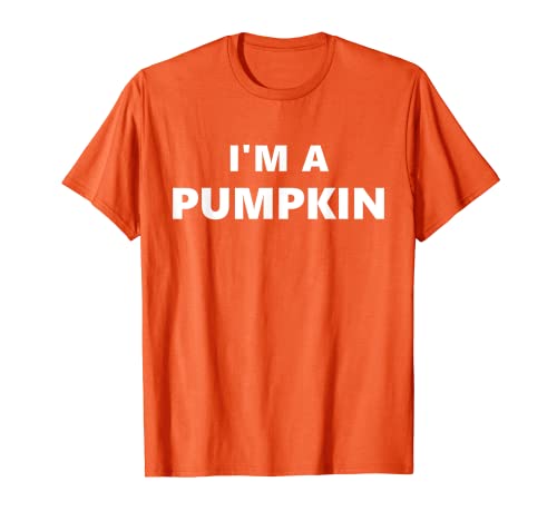 Divertido disfraz de Halloween irónico "I'm a Pumpkin" Camiseta