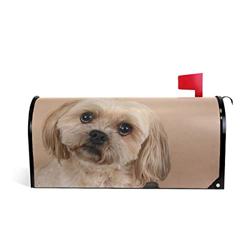 WOOR Cute Shitzu Dog Mailbox Cover Standard Size-18