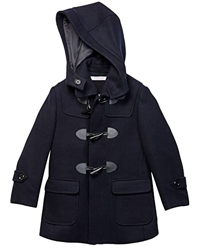 Image of Isaac Mizrahi Boy's 2-20 Solid Wool Toggle Coat with Removable Hood - Colors