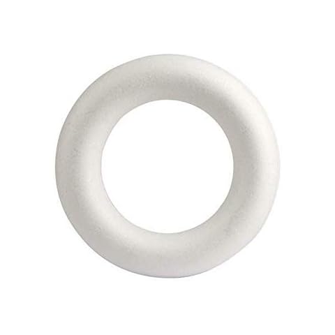 25,35cm Polystyrene Half Round Ring for Christmas Craft (35CM, Pack 2) Cover
