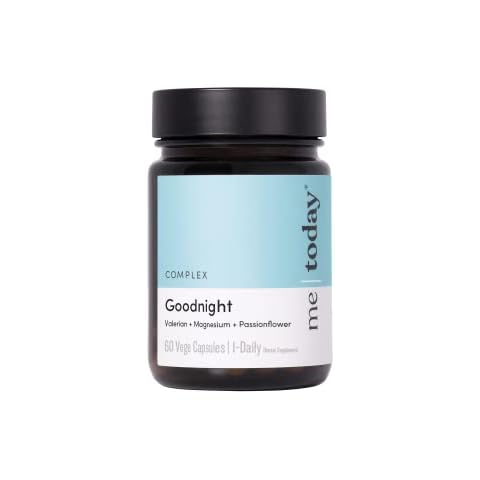 Me Today – Goodnight Supplement, Relaxing and Restful, Sleep Support, Magnesium, Vegan, 60 Capsules​ Cover