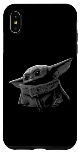 Coque iPhone XS Max The Child portrait monochrome idée cadeau pour fan de saga