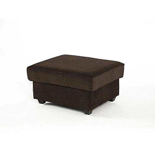 Image of Wakefit Napper Ottoman (Fabric, Dark Earth),Brown