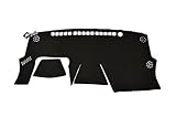 Wellvisors Dash Mat Dashboard Cover Compatible with Toyota Prius & Prius Prime 2023 2024 Suede Black