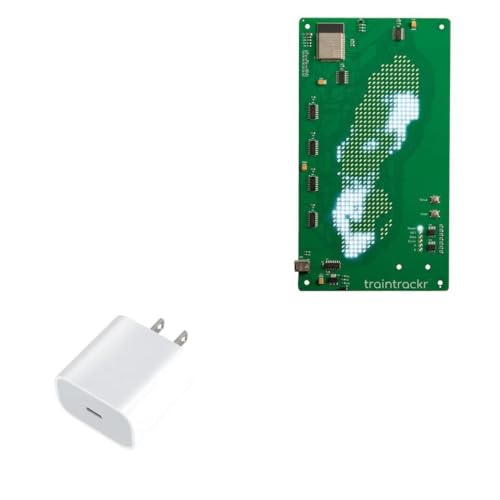 BoxWave Charger Compatible with Traintrackr Sweden Map Trackr - PD GAN miniCube (30W), 30W Tiny PD GAN Type-C Wall Charger - Winter White