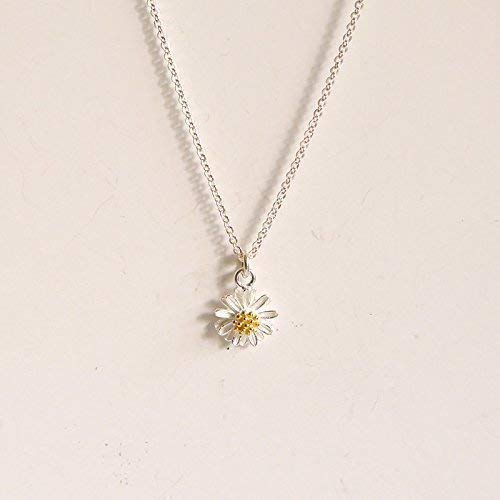 My Tribe Daisy Sterling Silver Necklace 18'' Length
