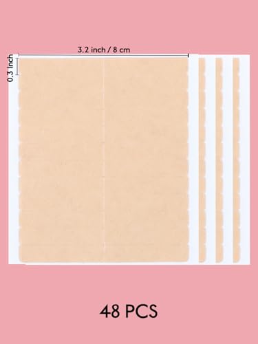 Image of WENNALIFE 8 cm Hair Extension Tape Tabs Double-Sided, 48 Pcs
