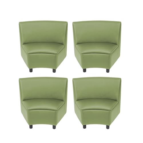 Image of FDP Kid Comfort Collective Modular Wedge Chairs, 4-Pack - Fern Green
