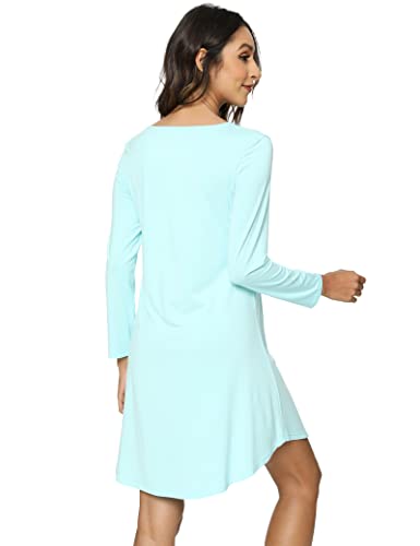 Image of GYS Womens Bamboo Viscose Nightgown Super Soft Lightweight Night Shirts for Sleeping