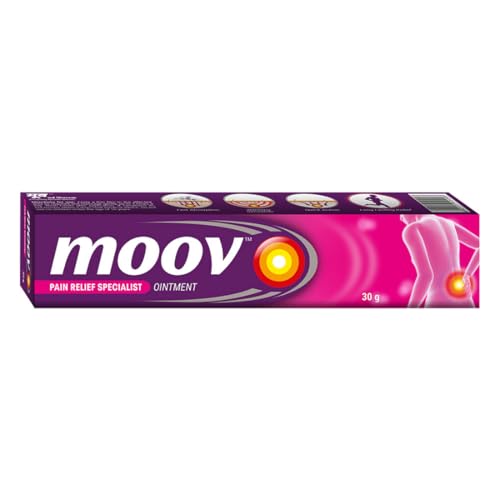 Moov Fast Pain Relief Cream - 30g | Suitable for Back Pain, Muscle Pain, Joint Pain, Knee Pain | 100% Ayurvedic Formula | Suitable for Sports & Gym related injuries