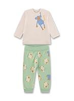 Sanetta Jungen-Schlafanzug beige | Nachhaltiger und bequemer Schlafanzug aus Bio-Baumwolle für Jungen. Baby Schlafanzug 104
