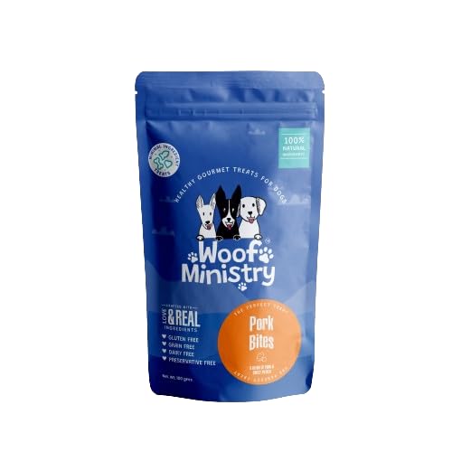 Woof Ministry Pork Bites for Dogs, Minimal Ingredient Dehydrated Dog Treats (Non Veg Treats -100 Grams) (B0D33NVMBT) Amazon Price History, Amazon Price Tracker